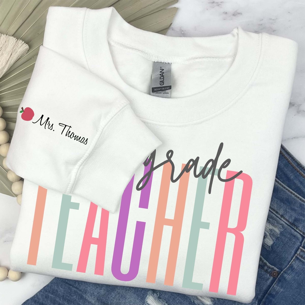 Personalized Teacher Crew | Crew Sweatshirts - Limeberry Designs