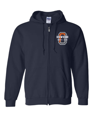 Pocket Design Oswego Swim & Dive Zip Up Hoodie - Limeberry Designs