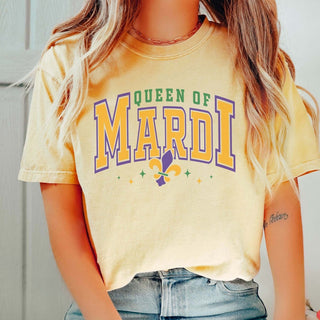 Queen of the Mardi Comfort Color Tee - Limeberry Designs
