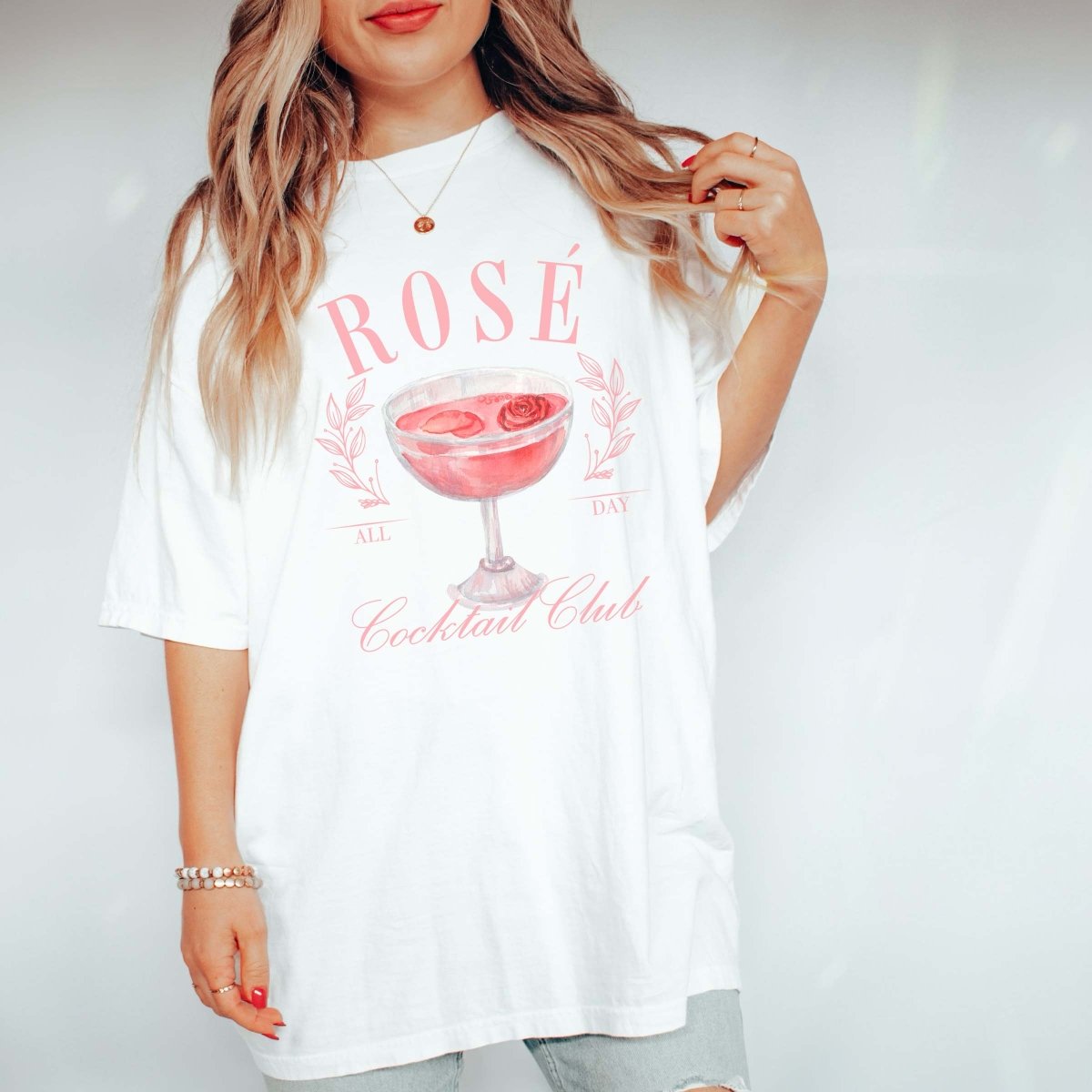 Rose' All Day Cocktail Club Tee - Limeberry Designs
