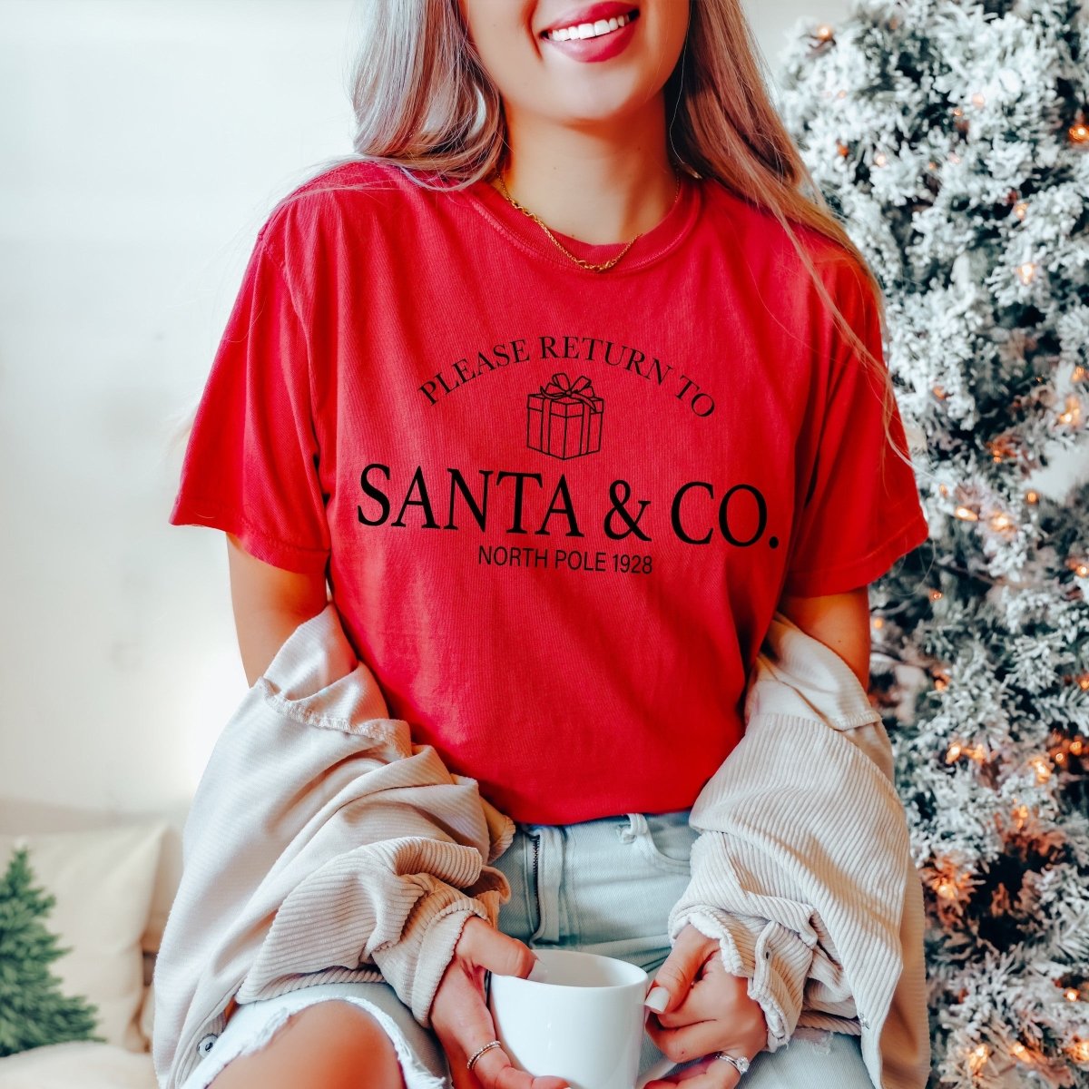 Santa & Co North Pole Comfort color Wholesale tee - Limeberry Designs