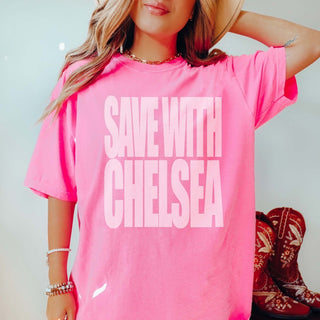 Save With Chelsea Beachy Comfort Color Tee - Limeberry Designs