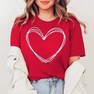 Sketch Heart Wholesale Tee - Limeberry Designs