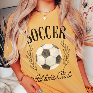 Soccer Athletic Club Comfort Color Tee - Limeberry Designs