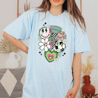 Soccer Collage Bolt Tee - Limeberry Designs