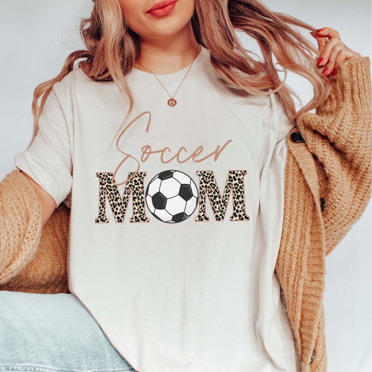Soccer Mom Leopard Tee - Limeberry Designs