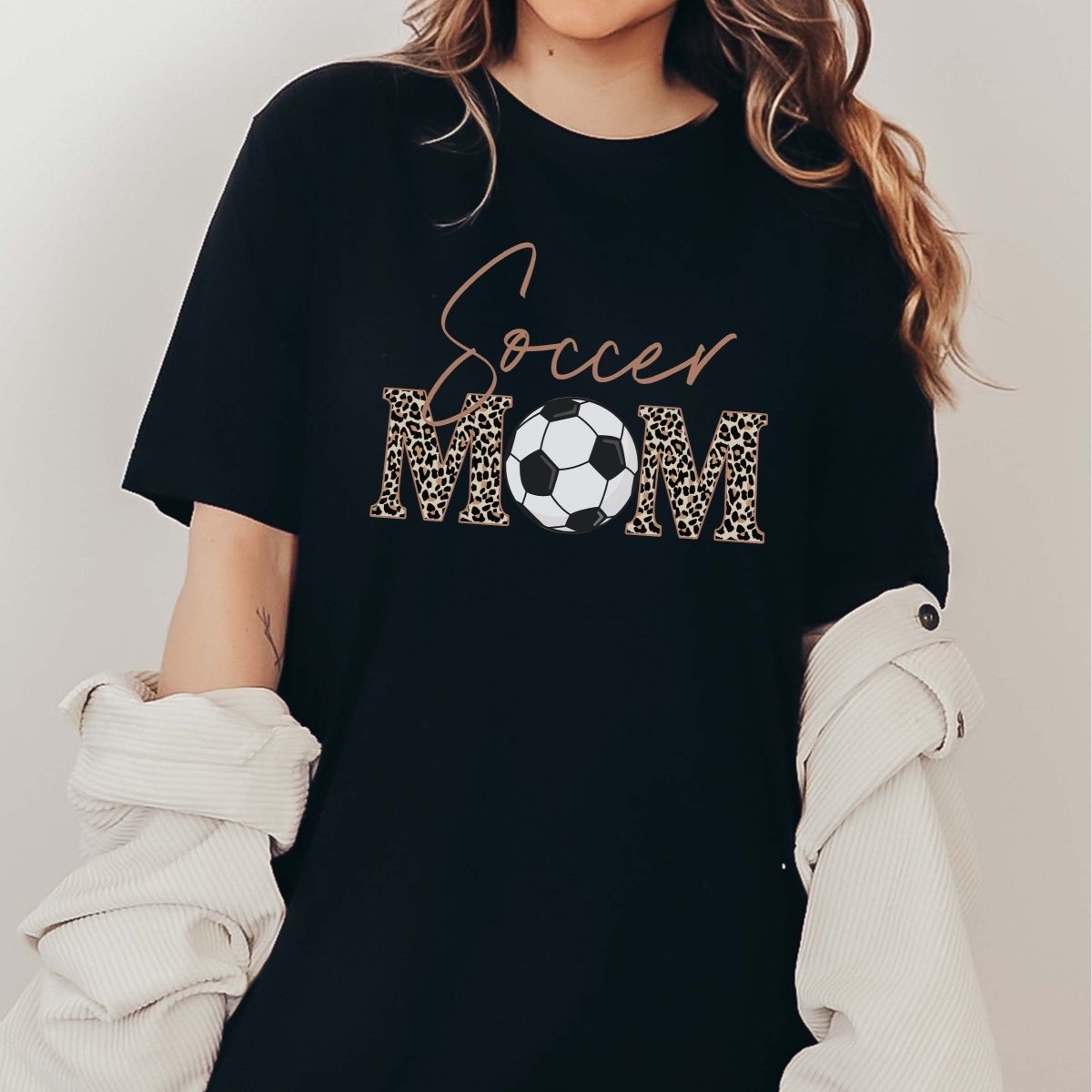 Soccer Mom Leopard Wholesale Tee - Limeberry Designs