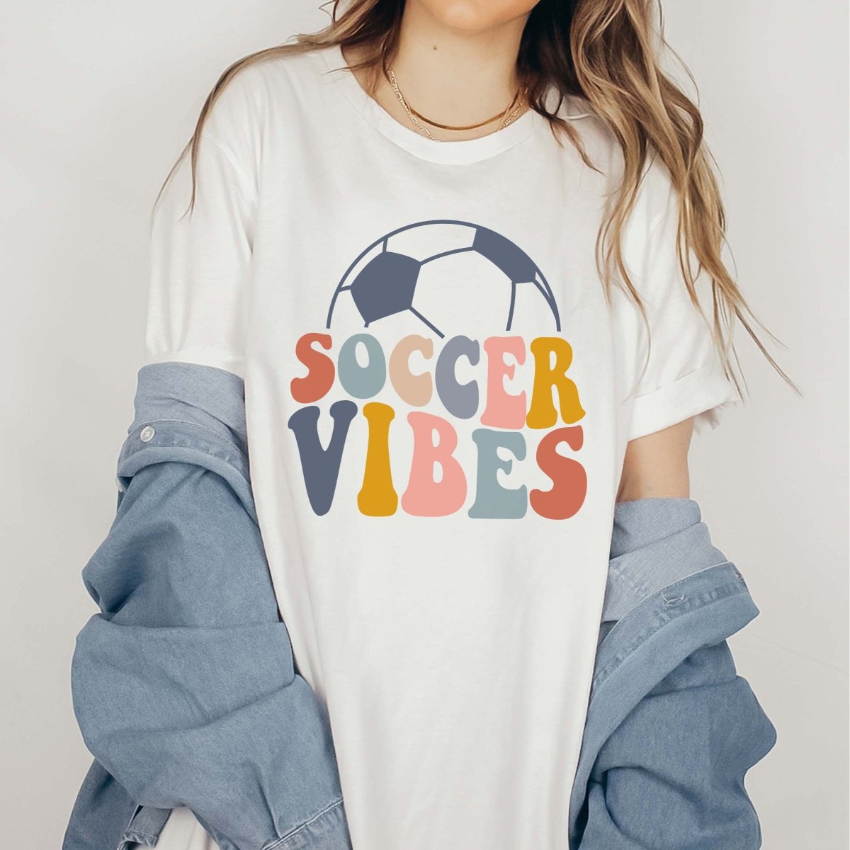 Soccer Vibes Colorful Tee - Limeberry Designs