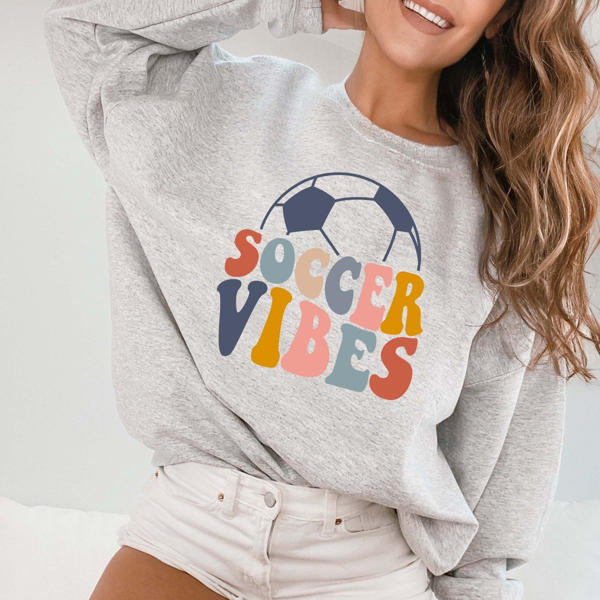 Soccer Vibes Colorful Wholesale Crew - Limeberry Designs