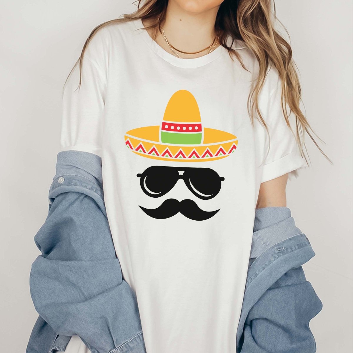 Sombrero &amp; Mustache Tee - Limeberry Designs