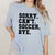 Sorry Can't Soccer Bye Black Tee - Limeberry Designs