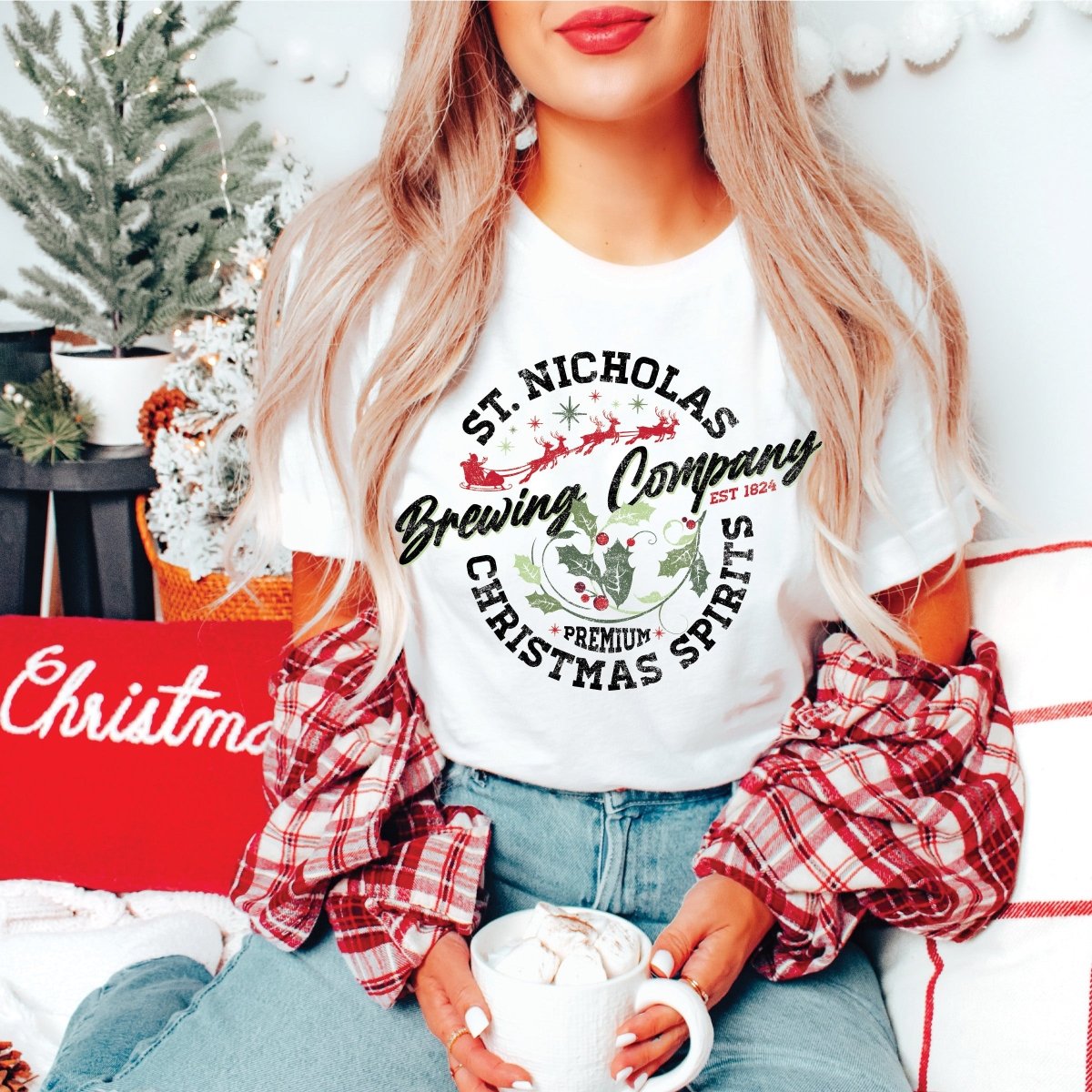 St. Nicholas Brewing Co - Bella Graphic Wholesale Tee - Limeberry Designs