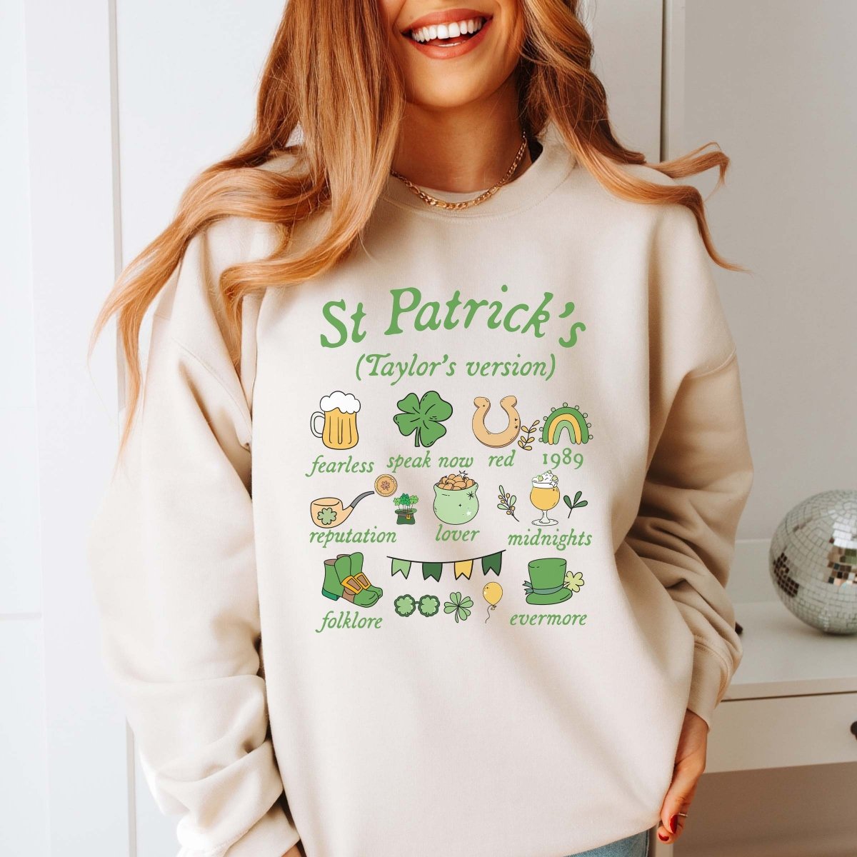 St. Patrick&#39;s Icons Sweatshirt - Limeberry Designs