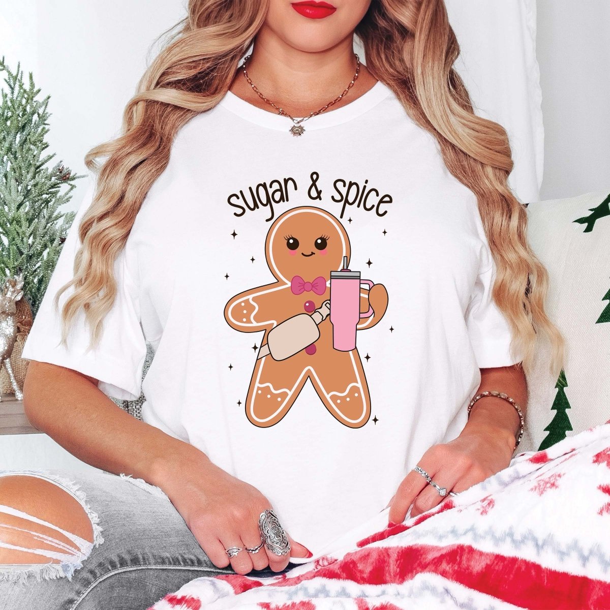 Sugar and Spice Gingerbread Man Wholesale Tee - Limeberry Designs