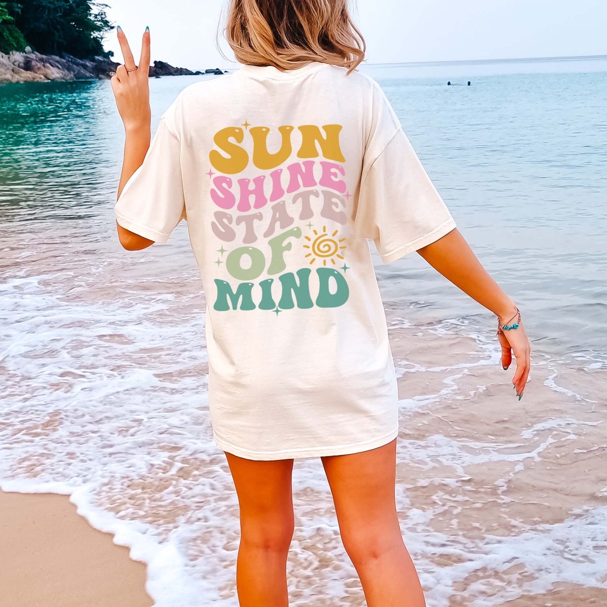 Sunshine State of Mind * Back Graphic * Comfort Color - Limeberry Designs