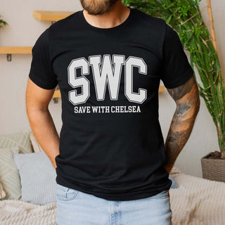 SWC - Save with Chelsea Varsity Letter Tee - Limeberry Designs