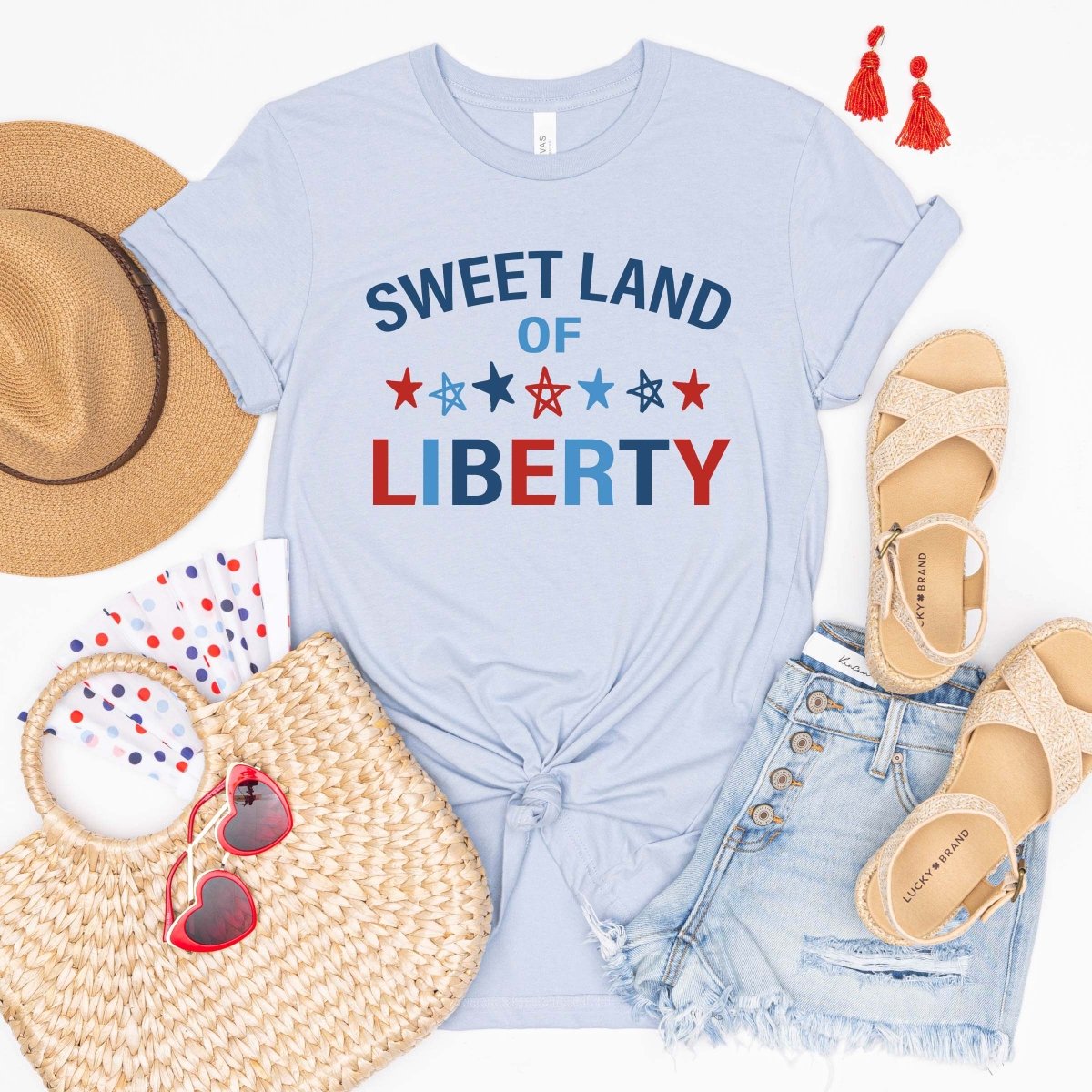 Sweet Land of Liberty Tee - Limeberry Designs