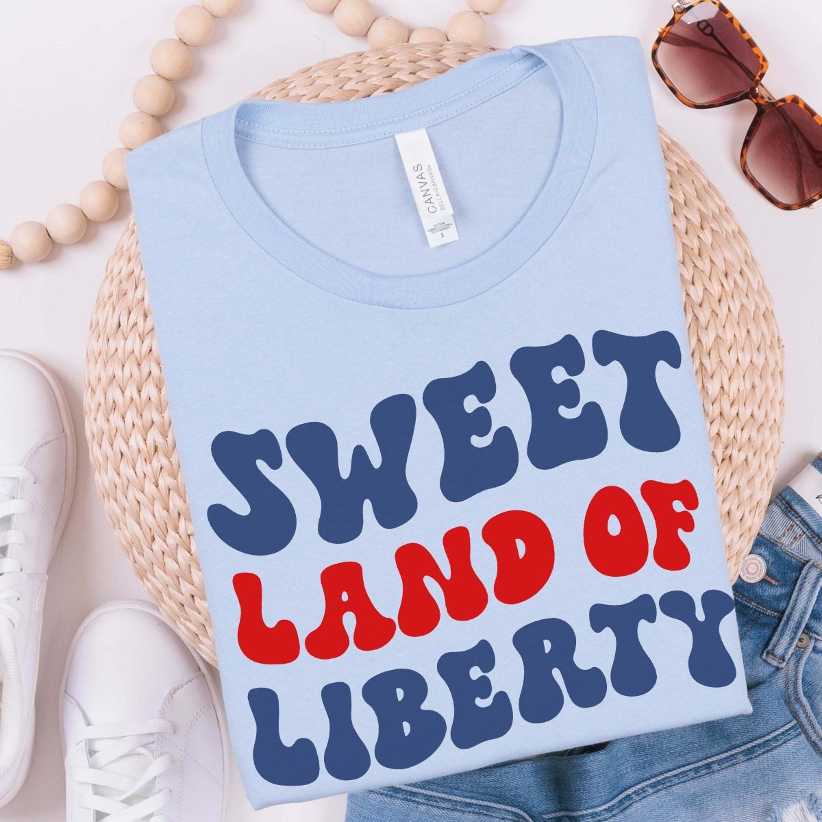 Sweet Land of Liberty Wholesale Tee - Limeberry Designs