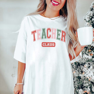 Teacher Claus Comfort Colors Tee - Limeberry Designs