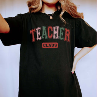 Teacher Claus Comfort Colors Tee - Limeberry Designs