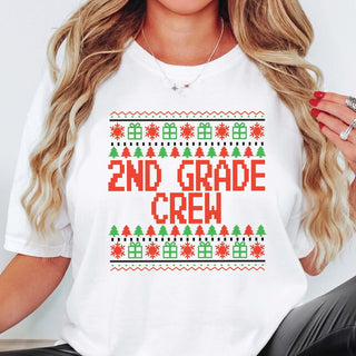 Teacher Ugly Sweater Christmas Tee - Limeberry Designs