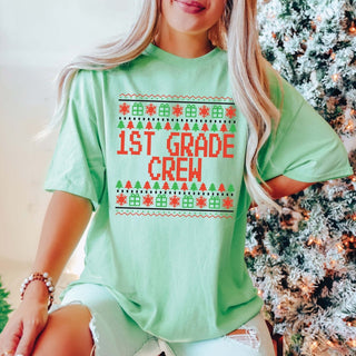 Teacher Ugly Sweater Christmas Tee - Limeberry Designs