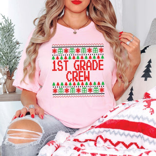 Teacher Ugly Sweater Christmas Tee - Limeberry Designs