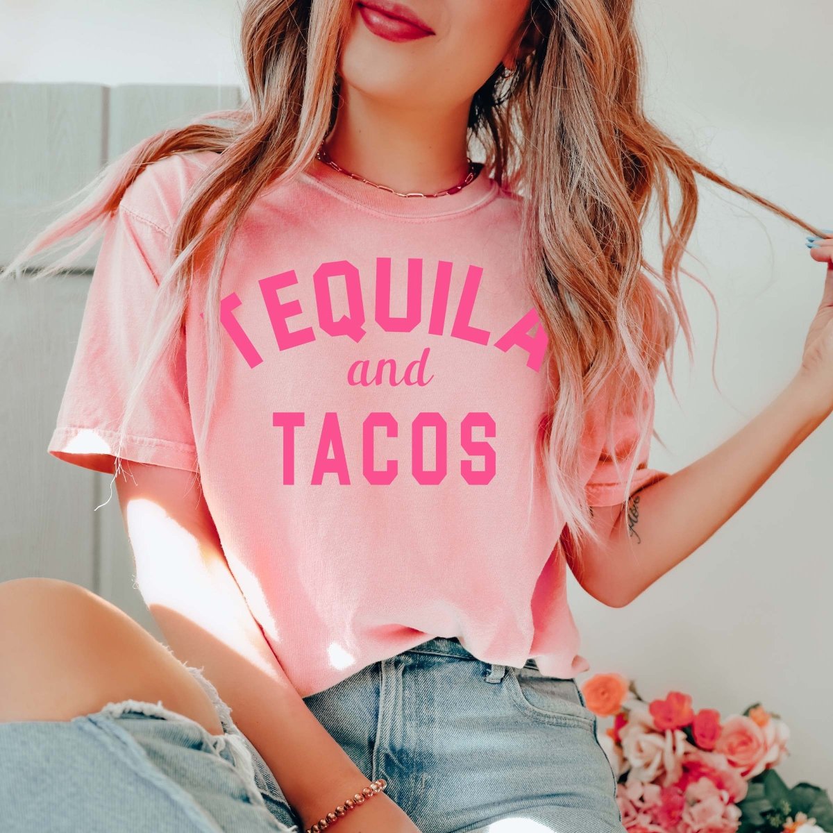 Tequila and Tacos tee - Limeberry Designs