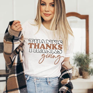 Thanksgiving Script Graphic Tee - Limeberry Designs