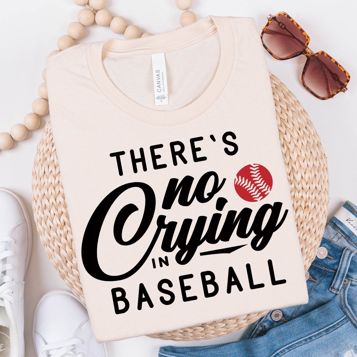 There is no Crying in Baseball Tee - Limeberry Designs