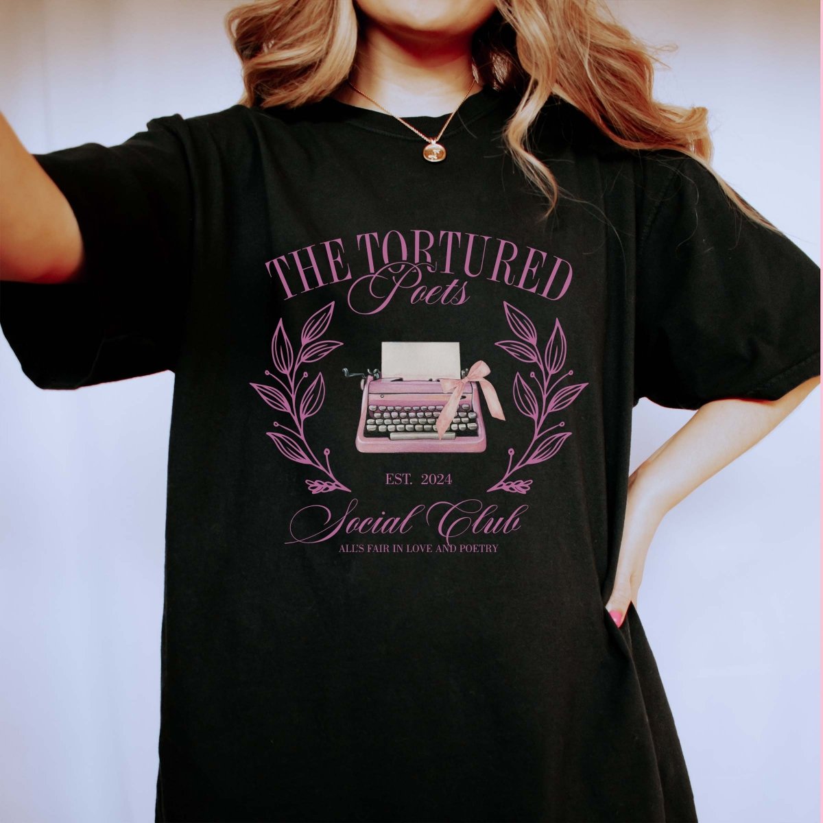 Tortured Poets Social Club Comfort Color Tee - Limeberry Designs