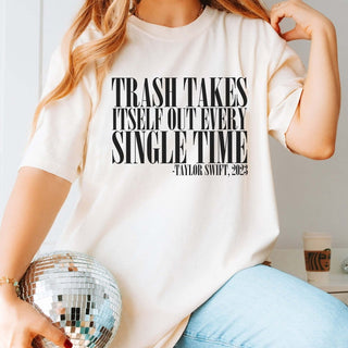 Trash Takes Itself Out Tee - Limeberry Designs