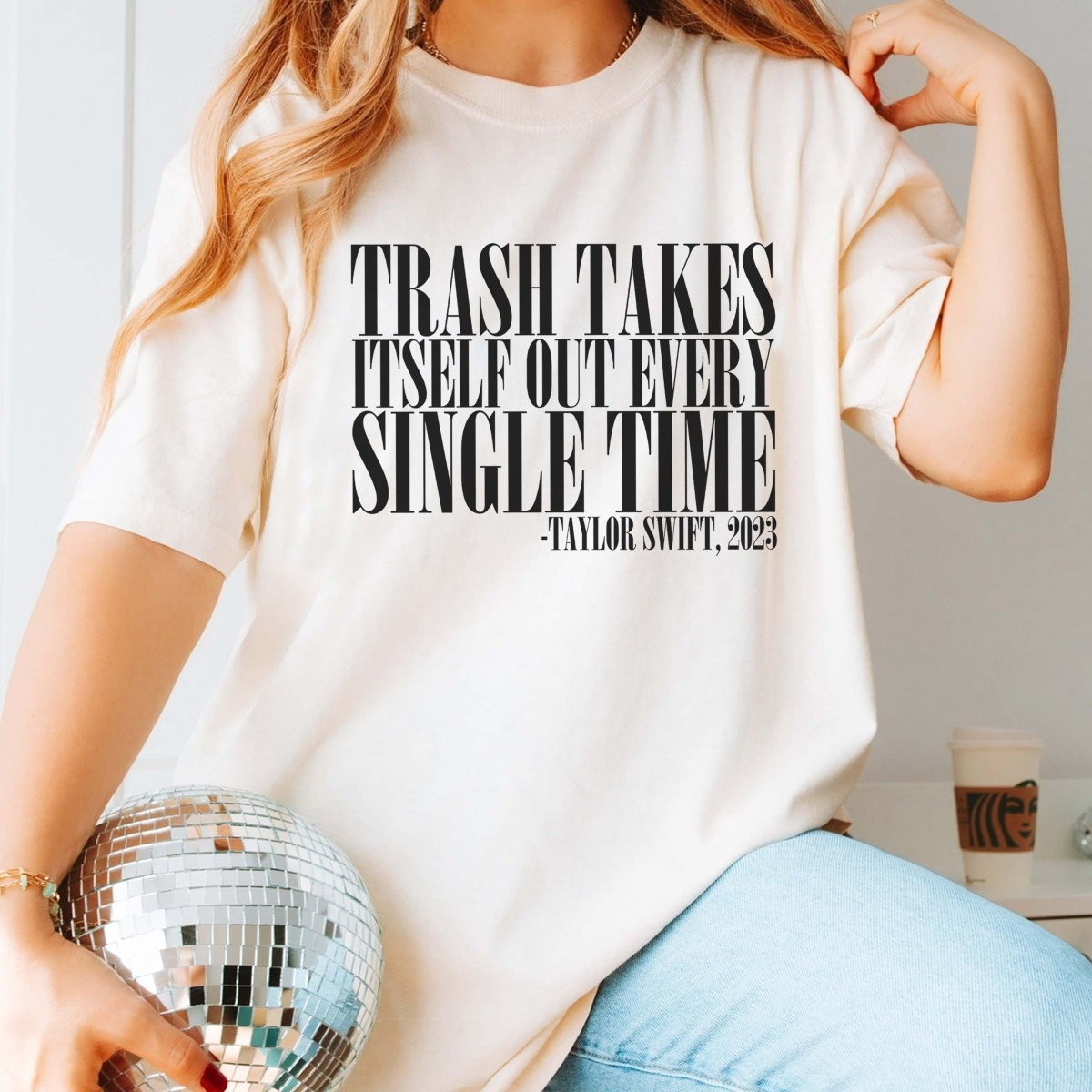 Trash Takes Itself Out Tee - Limeberry Designs