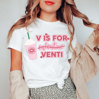 V Is For Venti Wholesale Tee - Limeberry Designs