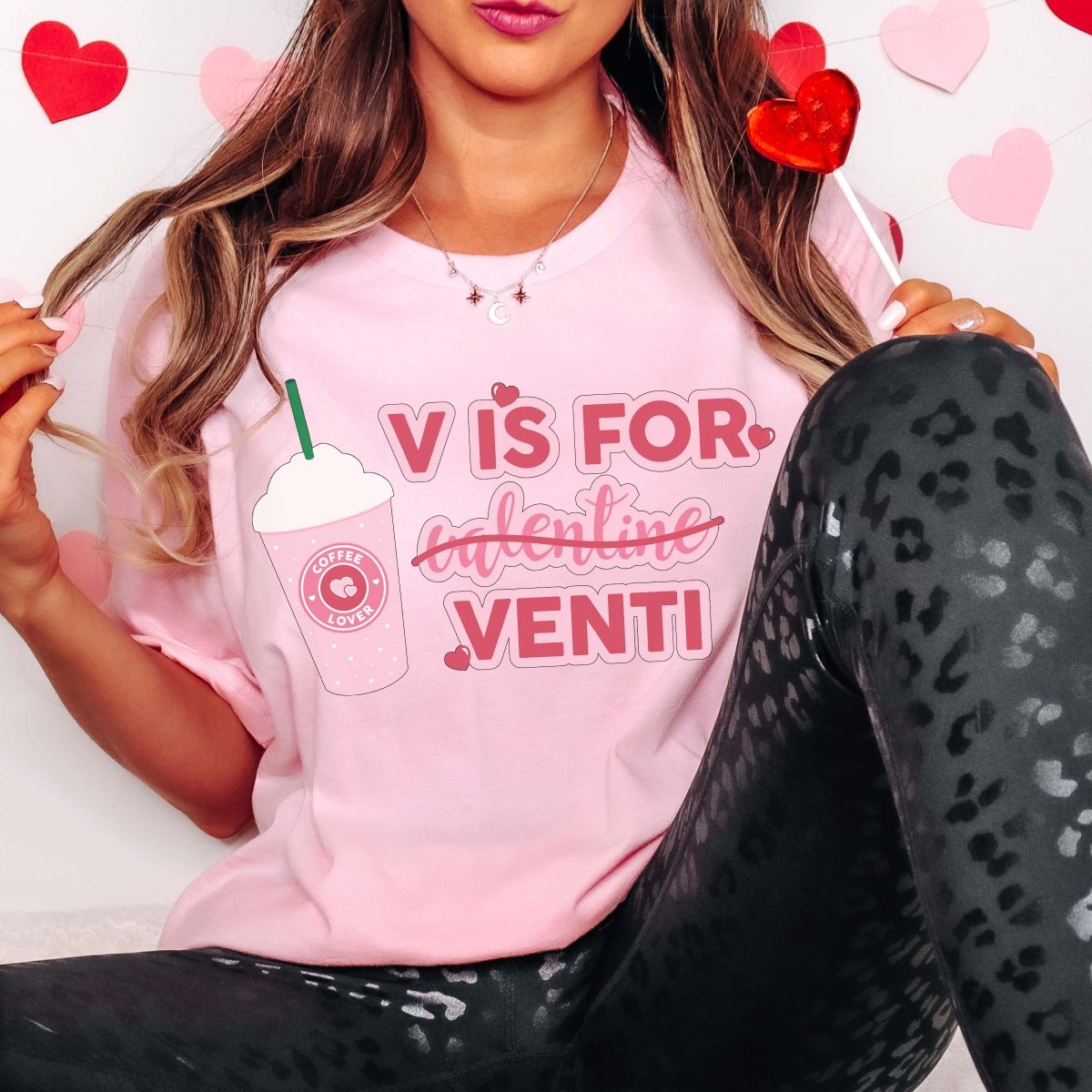 V Is For Venti Wholesale Tee - Limeberry Designs