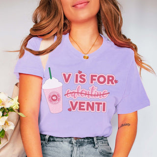 V Is For Venti Wholesale Tee - Limeberry Designs