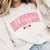 Valentine Collegiate Hearts Wholesale Crew Sweatshirt - Limeberry Designs