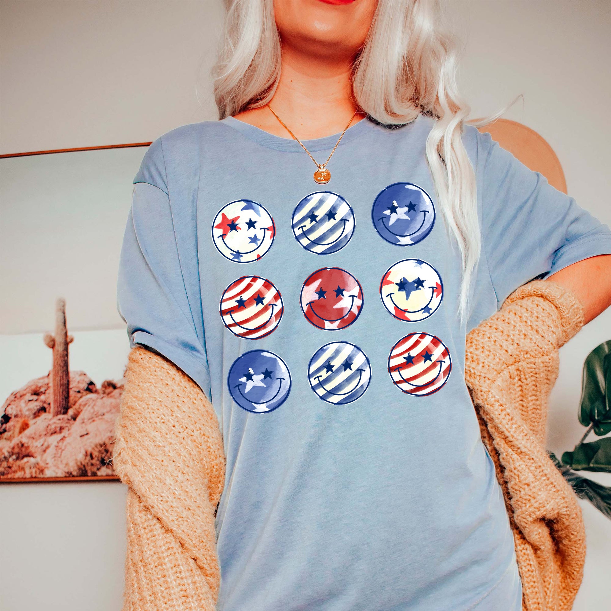 Watercolor Happy Faces Tee - Limeberry Designs