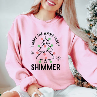 Whole Place Shimmer Christmas Sweatshirt - Limeberry Designs