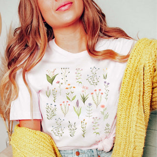 Wildflower Collage Wholesale Tee - Limeberry Designs