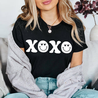 XOXO Happy White Wholesale Tee - Limeberry Designs