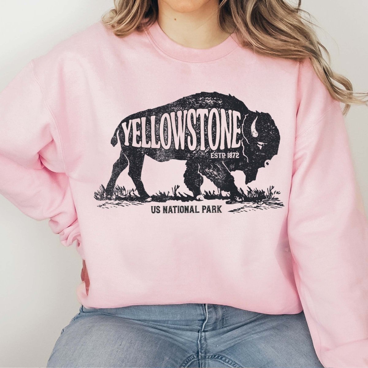 Yellowstone National Park Crew Sweatshirt - Limeberry Designs