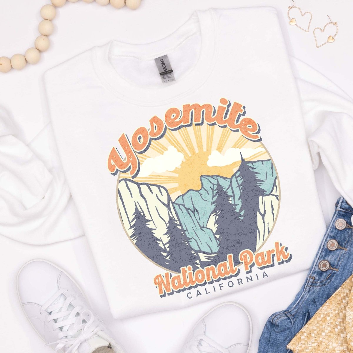 Yosemite National Park Crew Sweatshirt - Limeberry Designs