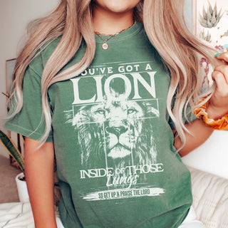 You've Got A Lion Inside Comfort Color Wholesale Tee - Limeberry Designs